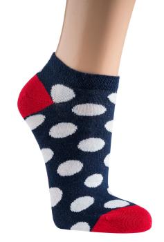 6 Paar TippTexx 24 Damen Sneakersocken Maritim